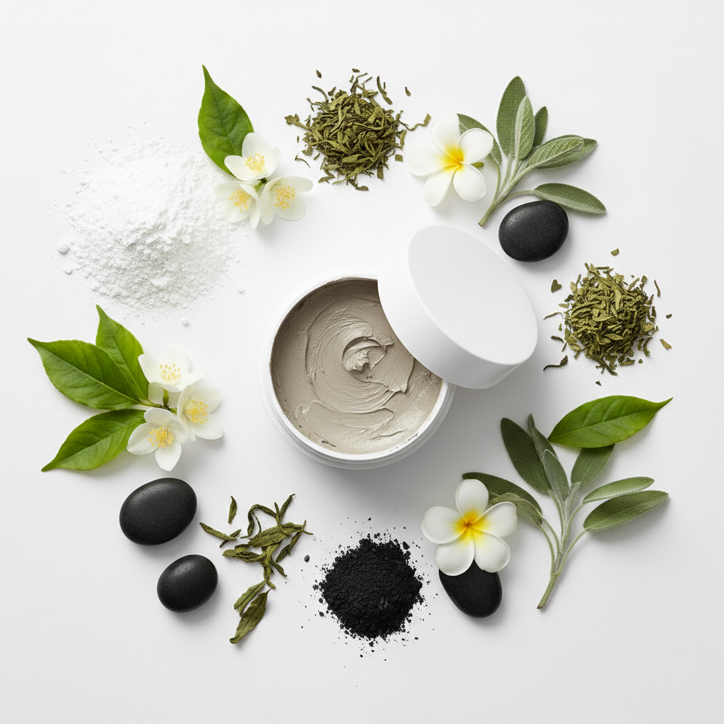 Flat Lay - Maschera Argilla