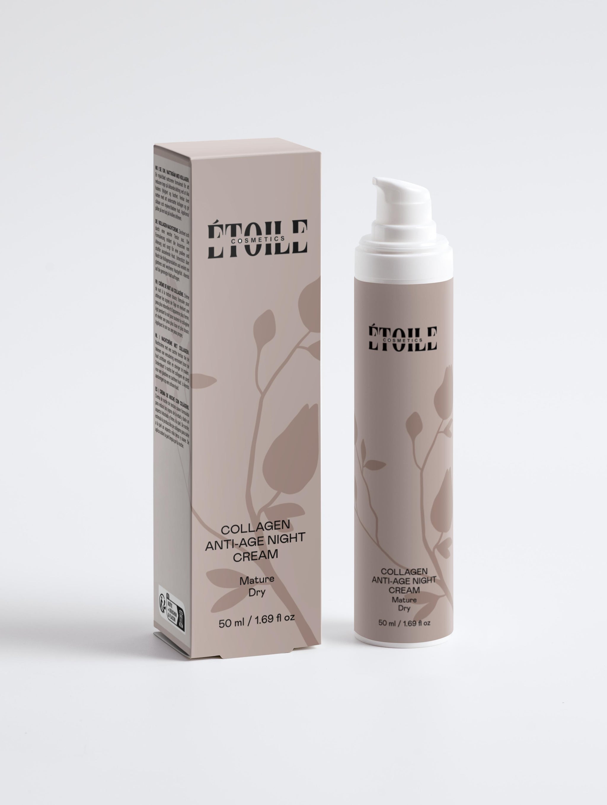 Crema notte anti-età al collagene