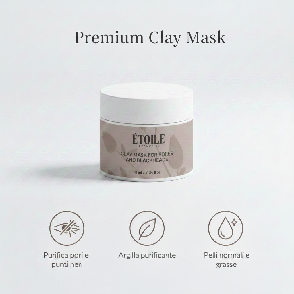 Premium Clay Mask - Benefici